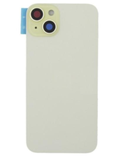 Tapa trasera  para  iPhone 15 Plus Con Lente de Camara Amarillo+Magsafe