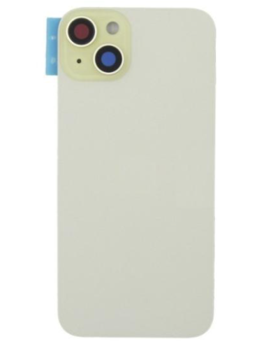 Tapa trasera  para  iPhone 15 Plus Con Lente de Camara Amarillo+Magsafe