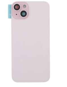 Tapa trasera  para  iPhone 15 Plus Con Lente de Camara Rosa+Magsafe