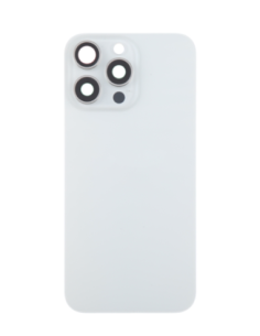 Tapa trasera  para  iPhone 15 Pro Max Con Lente de Camara Blanco+Magsafe 2