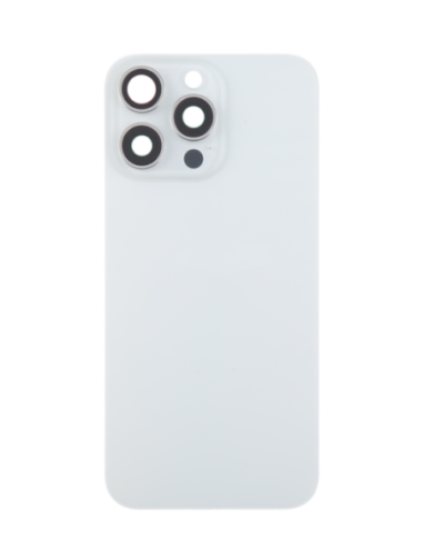 Tapa trasera  para  iPhone 15 Pro Max Con Lente de Camara Blanco+Magsafe
