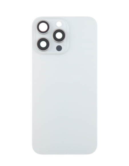 Tapa trasera  para  iPhone 15 Pro Max Con Lente de Camara Blanco+Magsafe