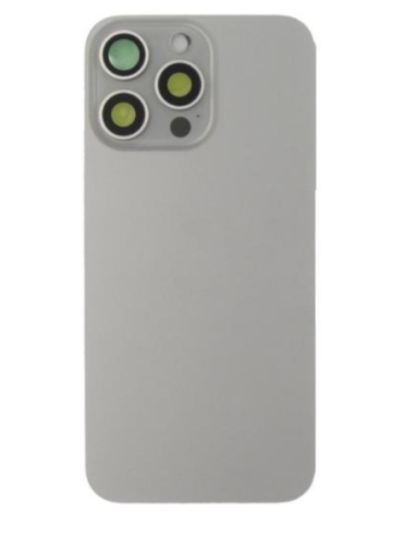 Tapa trasera  para  iPhone 15 Pro Max Con Lente de Camara Gris+Magsafe