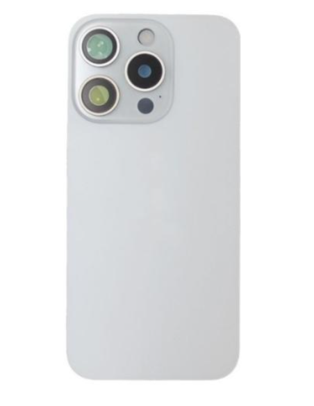 Tapa trasera  para  iPhone 15 Pro  Con Lente de Camara Blanco+Magsafe