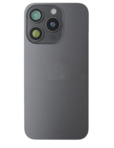Tapa trasera  para  iPhone 15 Pro  Con Lente de Camara Negro+Magsafe