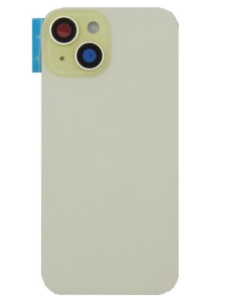 Tapa trasera  para  iPhone 15  Con Lente de Camara Amarillo+Magsafe