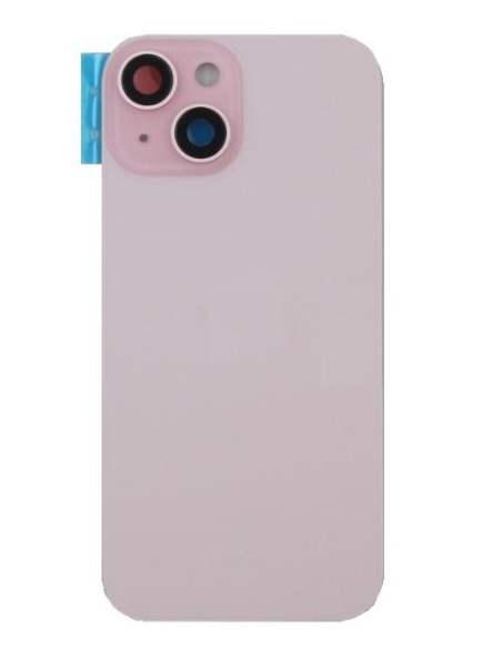 Tapa trasera  para  iPhone 15  Con Lente de Camara Rosa+Magsafe