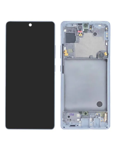 Pantalla para Samsung A71(A716) 5G Con Marco Gris (Original Service Pack)