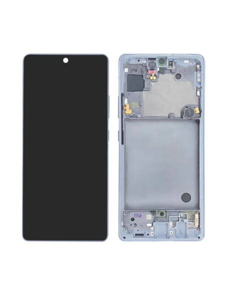 Pantalla para Samsung A71(A716) 5G Con Marco Gris (Original Service Pack)