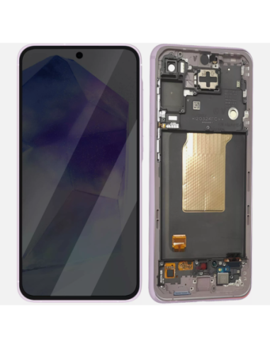 Pantalla para Samsung A556 Con Marco Púrpura (Original Service Pack)