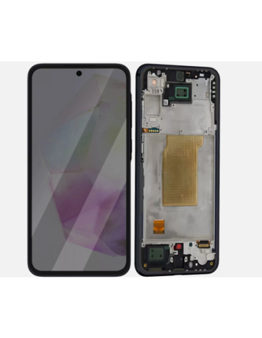 Pantalla para Samsung A356 Con Marco Negro (Original Service Pack)