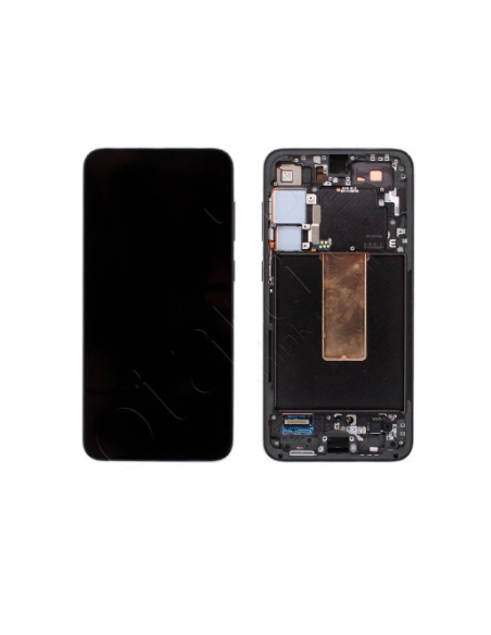 Pantalla para Samsung F711/S23 FE 5G Con Marco Negro (Original Service Pack)