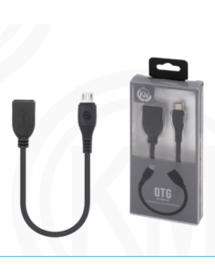 ADAPTADOR CABLE MICRO-USB MACHO A HEMBRA USB [KM-OT01] 2