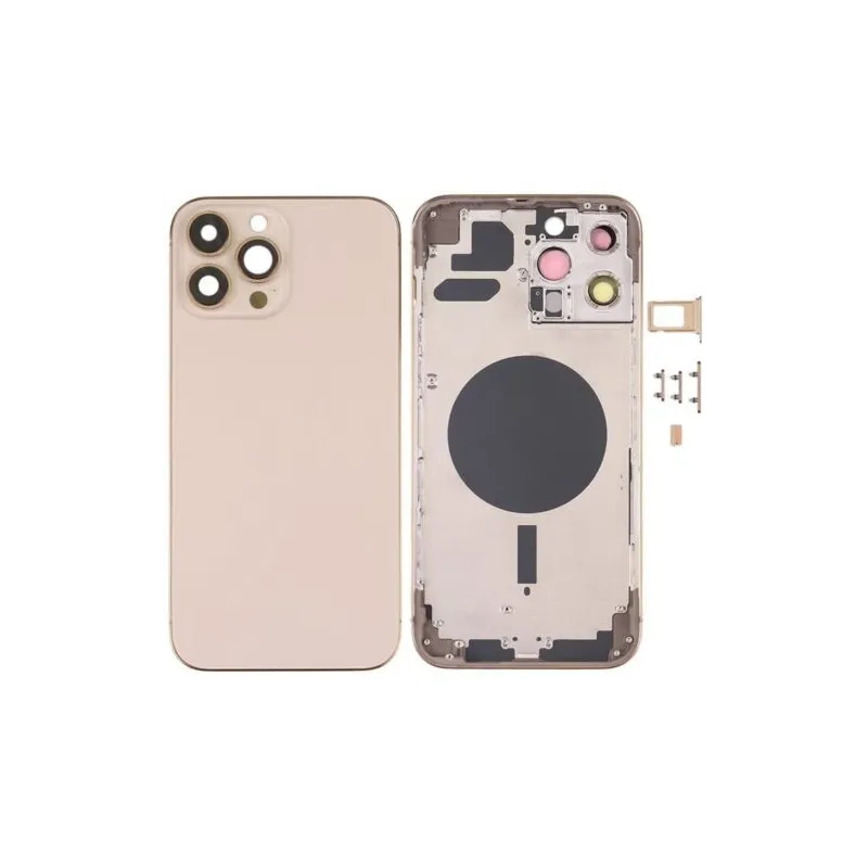Chasis con Tapa Trasera para iPhone 13 Pro Max Oro