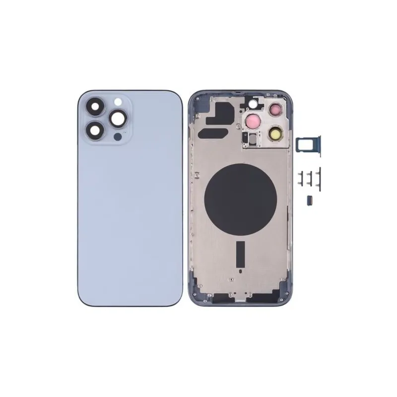 Chasis con Tapa Trasera para iPhone 13 Pro Max Azul