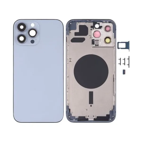 Chasis con Tapa Trasera para iPhone 13 Pro Max Azul