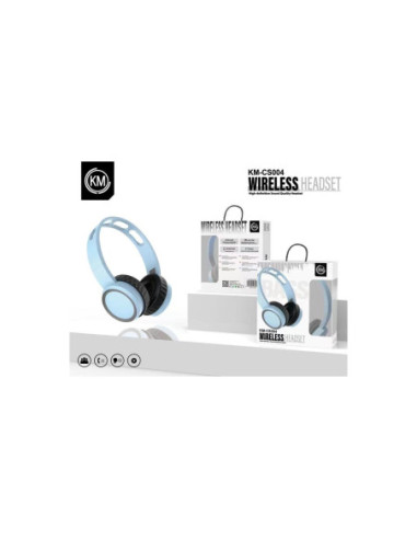 KM-CS004 AURICULARES BLUETOOTH DIADEMAS [AZUL]