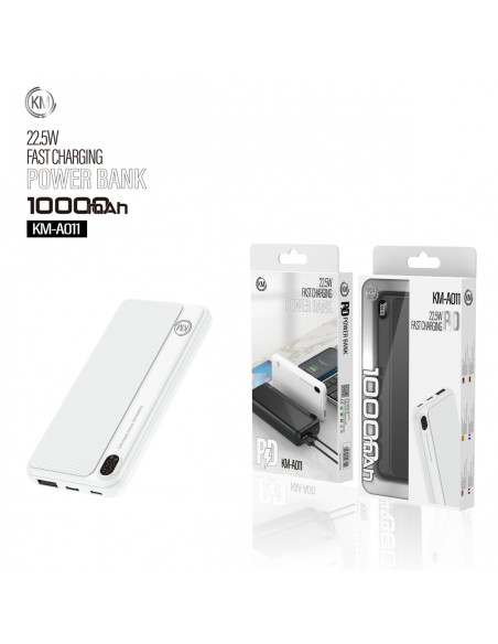 POWER BANK 10000mAh PD-22.5W [KM-A011]