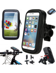Soporte Para Bici Y Moto Con Bolsa Impermeable 6.3" 2