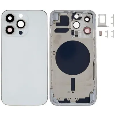 Chasis con Tapa Trasera para iPhone 13 Pro Blanco