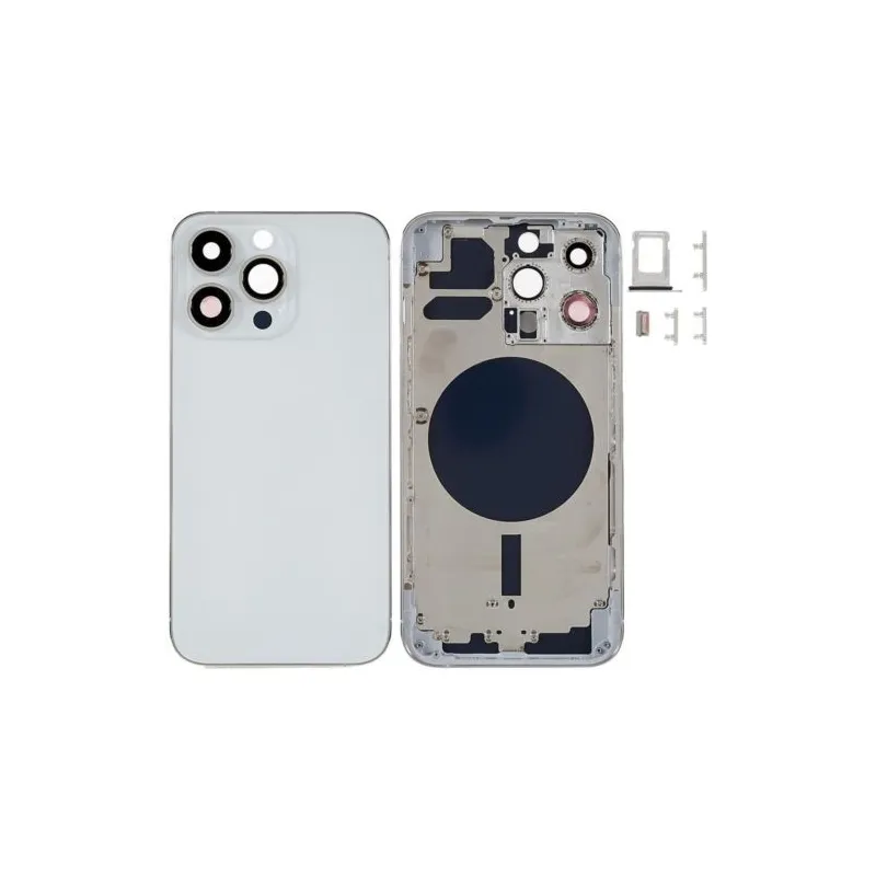 Chasis con Tapa Trasera para iPhone 13 Pro Blanco