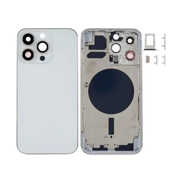 Chasis con Tapa Trasera para iPhone 13 Pro Blanco