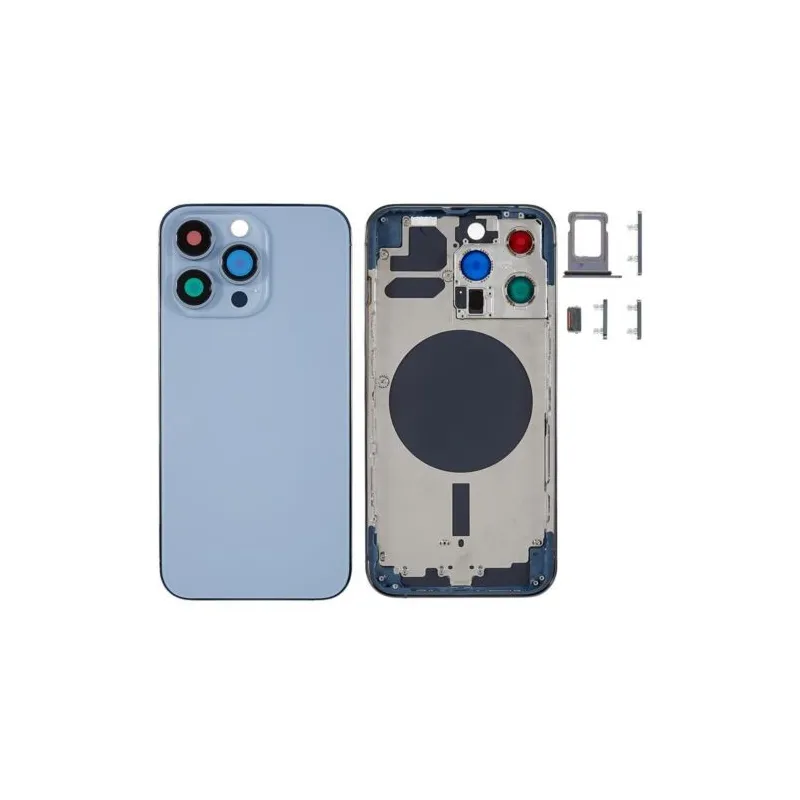 Chasis con Tapa Trasera para iPhone 13 Pro Azul