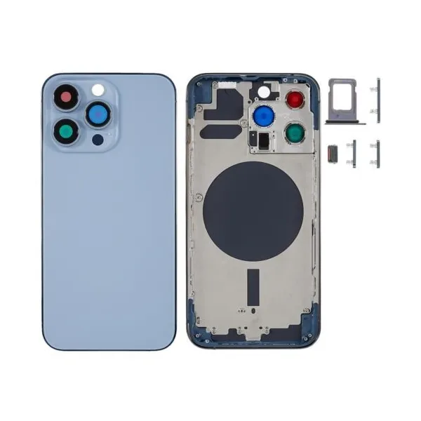 Chasis con Tapa Trasera para iPhone 13 Pro Azul