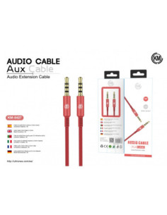 KM-8427 CABLE AUDIO JACK 3.5MM 4PIN MACHO A MACHO [ROJO] 2