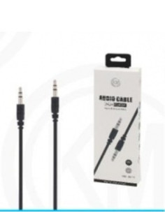 KM-8414 CABLE AUDIO JACK 3.5MM 3PIN MACHO A MACHO 1M [NEGRO] 2