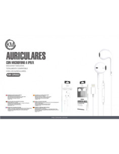 KM-OR003 AURICULARES CABLE LIGHTNING BLUETOOTH 2