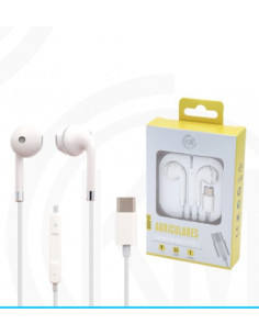 KM-U008 AURICULARES CABLE TYPE-C Plata(Funciona Para Version Vieja) 2