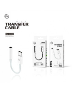 KM-8405C ADAPTADOR CABLE TYPE-C MACHO A HEMBRA JACK 3.5MM 4PIN NUEVO 2