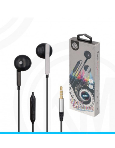 KM-AU004 AURICULARES CABLE JACK 3.5MM