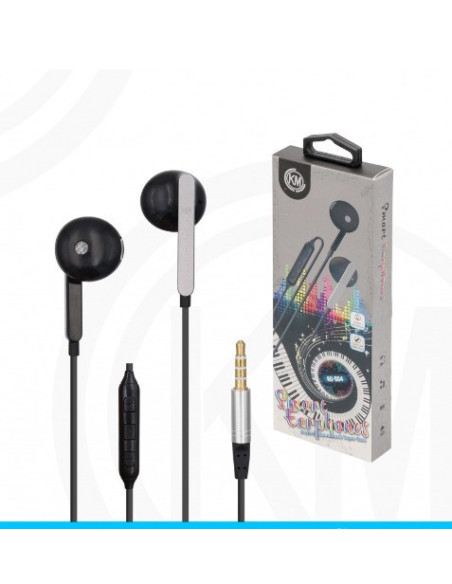 KM-AU004 AURICULARES CABLE JACK 3.5MM