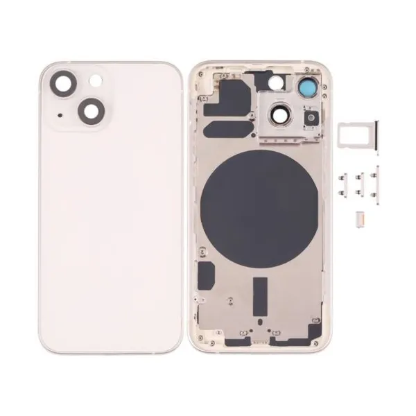 Chasis con Tapa Trasera para iPhone 13 Mini Blanco