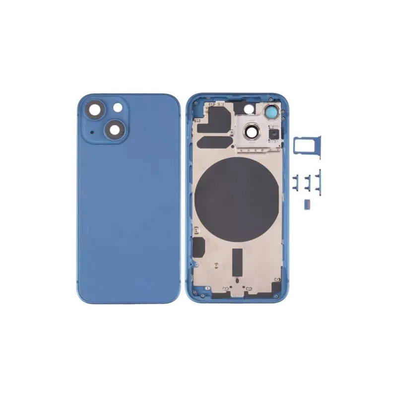 Chasis con Tapa Trasera para iPhone 13 Mini Azul