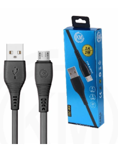 KM-202 CABLE MICRO-USB 2M [NEGRO] 2