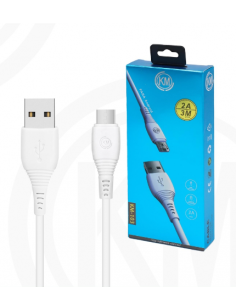 KM-103 CABLE MICRO-USB 3M [BLANCO] 2
