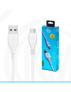 KM-101 CABLE MICRO-USB 1M [BLANCO] 2