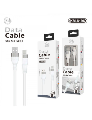 KM-8196 CABLE TYPE-C [BLANCO]