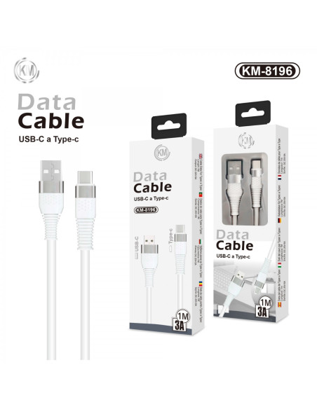 KM-8196 CABLE TYPE-C [BLANCO]