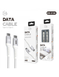 KM-8188 CABLE TYPE-C A TYPE-C [BLANCO] 2