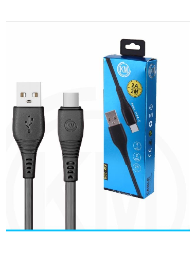 KM-208 CABLE TYPE-C 2M [NEGRO]