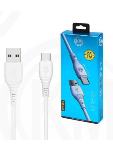 KM-109 CABLE TYPE-C 3M [BLANCO]