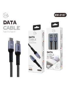 KM-8187 CABLE 100W TYPE-C A TYPE-C 2