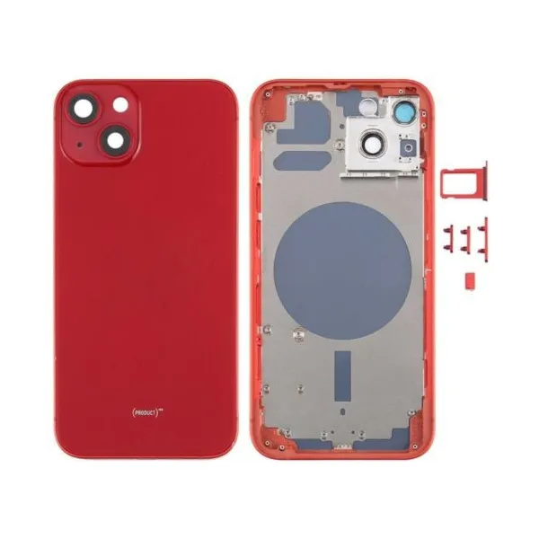 Chasis con Tapa Trasera para iPhone 13 Rojo