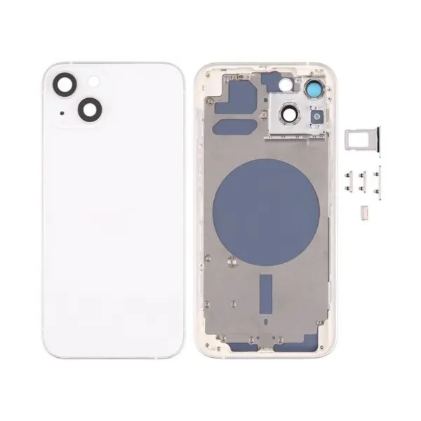 Chasis con Tapa Trasera para iPhone 13 Blanco