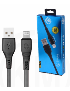KM-206 CABLE LIGHTNING 3M [NEGRO] 2