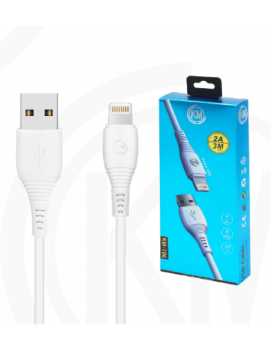 KM-106 CABLE LIGHTNING 3M [BLANCO]